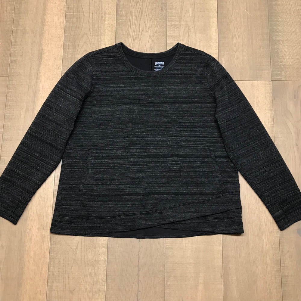 Duluth Sweatshirt Womens Size 2XL Black‎ Deux More Double Knit Crewneck Pullover